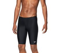 Speedo Men's Powerflex Eco Solid Jammer Swimsuit Short, New Black, 34