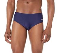 Speedo Men's Swimsuit Powerflex Eco Solid Adult??? ??? ????? ?? ???70800????? Powerflex Eco ????sunga P athletic swim briefs, Speedo Navy, 32 UK