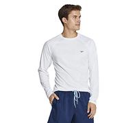 Speedo Men's Uv Swim Shirt Easy Long Sleeve Regular Fit White