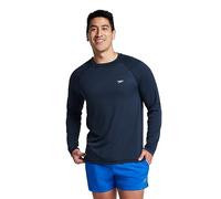 Speedo Men's UV Swim Shirt Long Sleeve Loose Fit Easy Tee