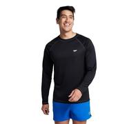 Speedo Men's UV Swim Shirt Long Sleeve Loose Fit Easy Tee