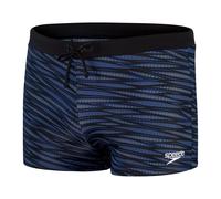 Speedo Men's Valmilton Aquashort | Holiday Swimwear, Black/Ammonite Blue/Dapple Grey, 32