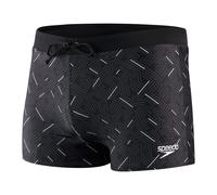Speedo Men's Valmilton Aquashort | Holiday Swimwear, Black/Oxid Grey, 28