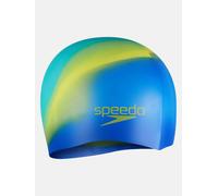 SPEEDO MULTICOLOUR MOULDED SILICONE SWIMMING CAP TEAL AQUA BLUE SWIMCAP