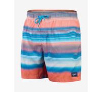 Speedo Placement Leisure 14 Inch Swim Shorts Blue Red - S