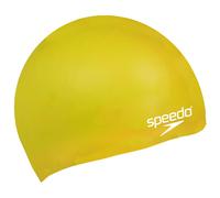 Speedo Plain Moulded Silicone Cap Junior Size: One Size, Colour: Yellow