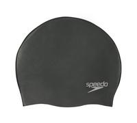 Speedo Plain Moulded Swim Hat One Size Black