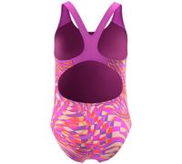 Speedo Girls Print Splashback Swimsuit - Neon Jelly