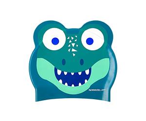 Speedo Schwimmkappe für Kleinkinder, bedruckt, Schwimmenlernen, Silikon, hält das Haar trocken, Junior-Schwimmer