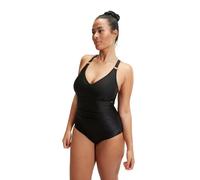 Speedo Shaping V Neck Swimsuit - Black - UK Size 42