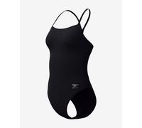 Speedo Solid V-Back 2.0 Swimsuit Black Women - 36
