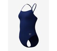 Speedo Solid V-Back 2.0 Swimsuit Midnight Blue Women - 34