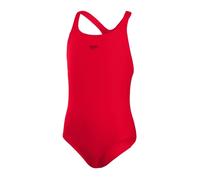 Speedo Girls Swimsuit Endurance+ Medalist – Chlorine Resistant, Comfort Fit – Red 9-10 years