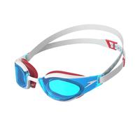 Speedo Fastskin Hyper Elite Swimming Goggles White Blue with Clear Lenses Blue
