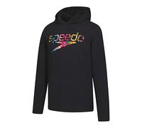 Speedo T-Shirt Long Sleeve Hoodie Pull Over Team Warm Up Black