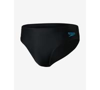 Speedo Tech Panel 7cm Brief Black Logo Blue - 30