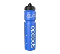 Speedo 1 Litre Water Bottle | Ergonomic Design, Bondi Blue/White, One Size