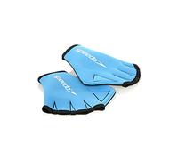 Speedo Unisex-Adult Aqua Gloves Webbed Swimming Gloves | Resistance Training Training Aids, Blue, L