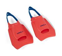 Speedo Unisex Biofuse Fitness Fin | Swim Training | Swimming Fin | Flippers, Fluro Tangerine/Pool Blue/Blue Flame, XS