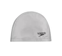 Speedo Unisex-Adult Pace Swimming Cap | Comfort Fit, Silver, One Size