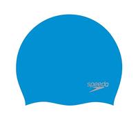 Speedo - Plain Moulded Silicone Cap - Swim cap blue/ chrome