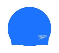 Speedo Unisex-Adult Plain Moulded Silicone Swimming Cap | Swim Essentials | Hair Protection Training Aids