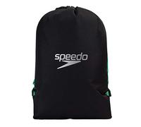 Speedo Unisex-Adult Pool Bag | Swim Bag | Kit Bag, Black/Green Glow, One Size
