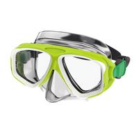 Speedo Unisex-Adult Swim Snorkel Dive Mask Anti-Fog with Nose Cover Adventure Series M Lime Green/Clear One Size
