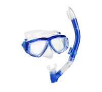 Speedo Unisex-Adult Swim Snorkel Dive Mask Anti-Fog with Nose Cover Adventure Series MS Blue One Size