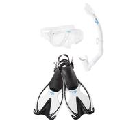 Speedo Unisex-Adult Swim Snorkel Dive Mask Anti-Fog with Nose Cover Adventure Series MSF Black SIOC Large/X-Large