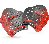 Speedo unisex adult Training Power Plus swimming hand paddles, Red, Medium US