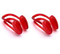 Speedo Unisex-Adult Universal Nose Clip | Kit Bag Swim Essentials Training Aids, Red, One Size (Pack of 2)