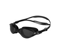Speedo Unisex-Adult V-class Vue Swimming Goggles | Swim | Eyewear, Black/Silver/Smoke, One Size