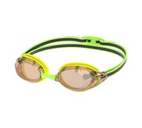 Speedo Unisex Adult Vanquisher 3.0 Mirrored Swimming Goggles, Hyper Yellow/Grey/Ablaze Mirror, One Size