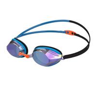 NEW SPEEDO VANQUISHER 3.0 MIRROR SWIMMING GOGGLES ANTIFOG CRYSTAL BLUE RACING