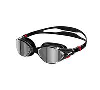 Speedo Biofuse 2.0 Swimming Goggles Black Red with Grey Mirrored Lenses