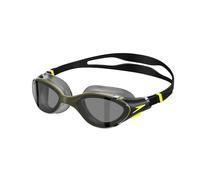 Speedo Unisex Biofuse 2.0 SwiMing Goggles | Patented Easy Adjustment | Anti-fog | Anti-leak | Enhanced Fit | Improved Comfort, Olive Night/Black/Smoke, One Size