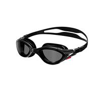 Speedo Unisex Biofuse 2.0 SwiMing Goggles | Patented Easy Adjustment | Anti-fog | Anti-leak | Enhanced Fit | Improved Comfort, Black/Smoke, One Size