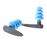 Speedo Unisex BioFuse Aquatic Earplug, Comfortable Fit, Ergonomic Design, Ear Protection, Grey/Blue, One Size