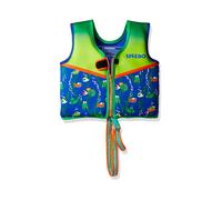 Speedo Unisex-Child Swim Flotation Classic Life Vest Begin to Swim UPF 50 Sapphire Blue Printed, Large