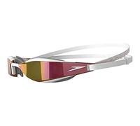 Speedo Unisex Fastskin Hyper Elite Mirror Swimming Goggles, White/Oxid Grey/Rose Gold, One Size