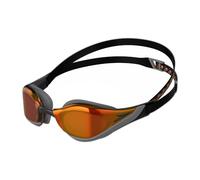 Speedo Unisex-Adult Fastskin Pure Focus Swimming Goggles | Competitive Racing Goggles | Anti-fog | Anti-leak Goggles, Black/Orangegold, One Size