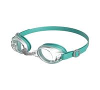Speedo Unisex Jet V2 Swimming Goggles, Anti-Fog, Jade/Silver/Clear, One Size