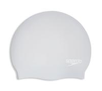 Speedo Unisex Long Hair Cap | Swim Cap | Snag Free | Easy-On, Silver, One Size