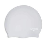 Speedo Unisex Long Hair Cap | Swim Cap | Snag Free | Easy-On, Silver, One Size