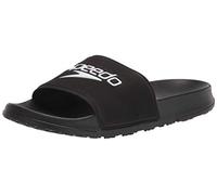 Speedo Unisex Sandal Deck Slide, Black/White, 12 UK