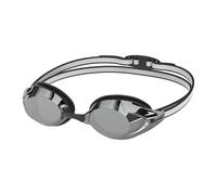 Speedo Unisex Adult Vanquisher 3.0 Mirrored Swimming Goggles, Black/Smoke/Silver Mirror, One Size