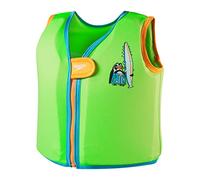 Speedo Unisex-Youth Character Printed Buoyancy Suit | Floatation | Learn to Swim | Swimming Lessons, Chima Azure Blue/Fluro Green, 4-6YR
