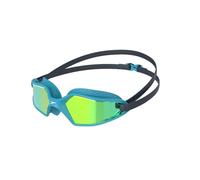 Speedo Hydropulse Swimming Goggles Black Blue with Green Mirrored Lenses Kids