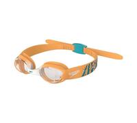 Speedo Unisex-Youth Illusion Swimming Goggles | Secure Fit | Anti-fog | Anti-leak, Aanadi Orange/Aquarium, One Size